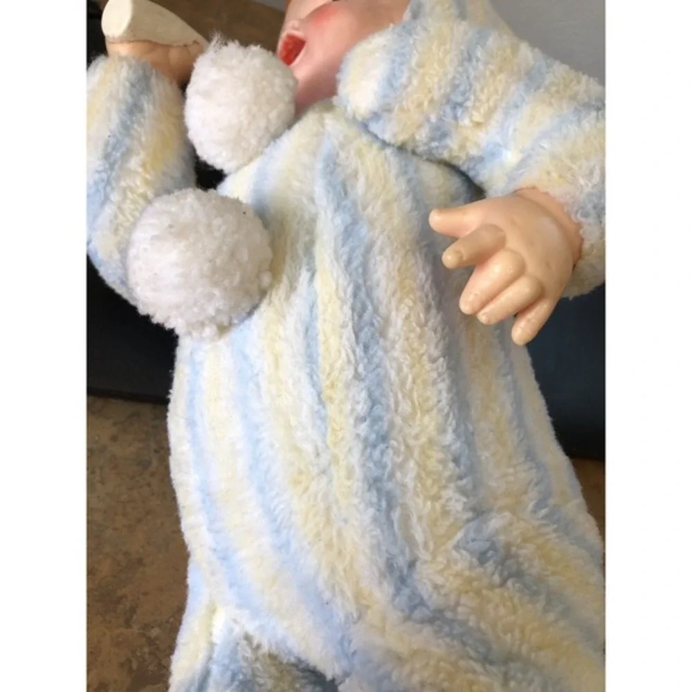 Vintage Plush Rubber‎ Face baby in PJ's